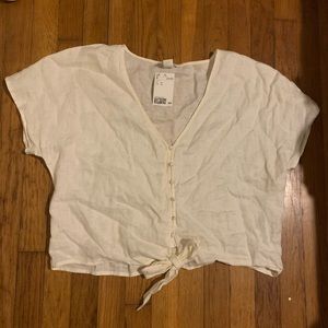 Off- White button up blouse
